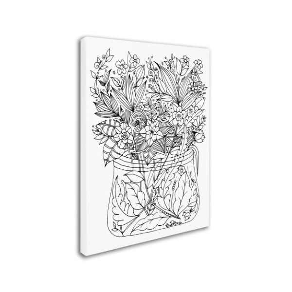 KCDoodleArt 'Flower Design 6' Canvas Art,18x24
